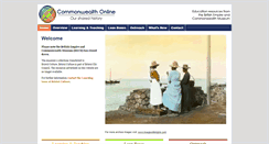 Desktop Screenshot of commonwealthonline.org.uk